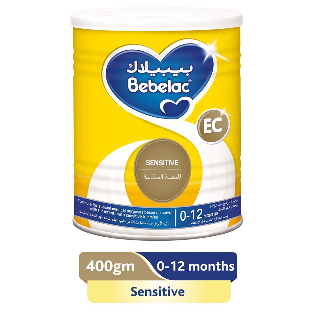 Bebelac EC Extra Care Sensitive Infant Milk Formula For 0-12 Months Baby With Sensitive Tummy, 400g