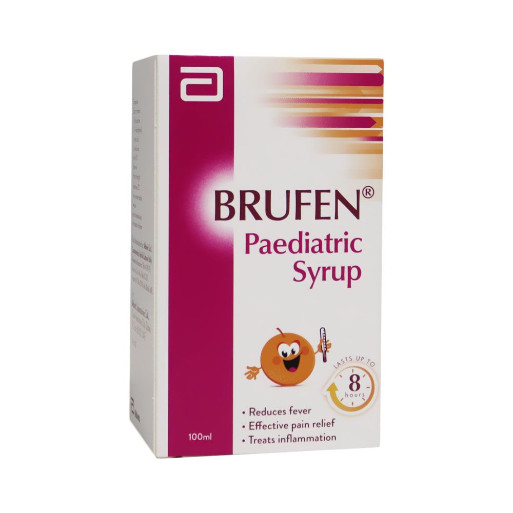 Brufen Paediatric Syrup For Fever & Pain Relief 100ml