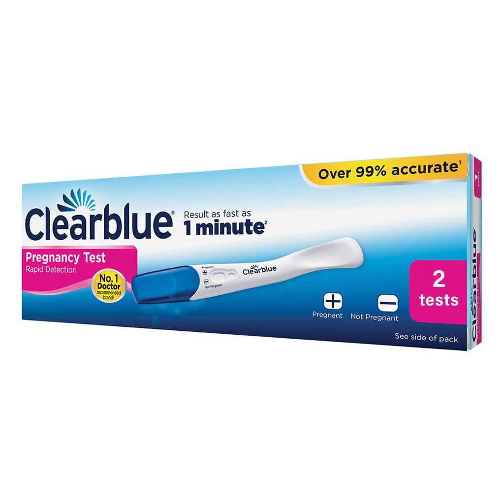 Clear Blue Plus Rapid Detection Pregnancy Tests Kit, Pack of 2's