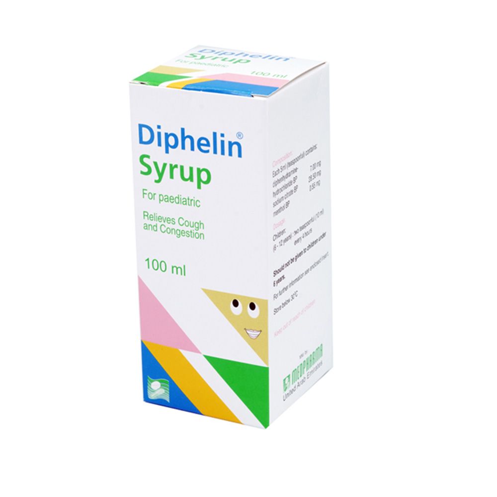 Diphelin Pedriatric Syrup 100 mL