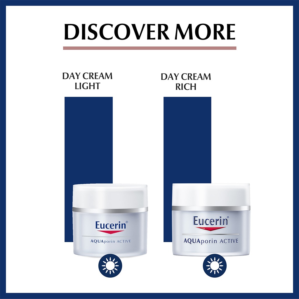 Eucerin Aquaporin Active Light Moisturizer Cream For Normal To Combination Skin 50ml