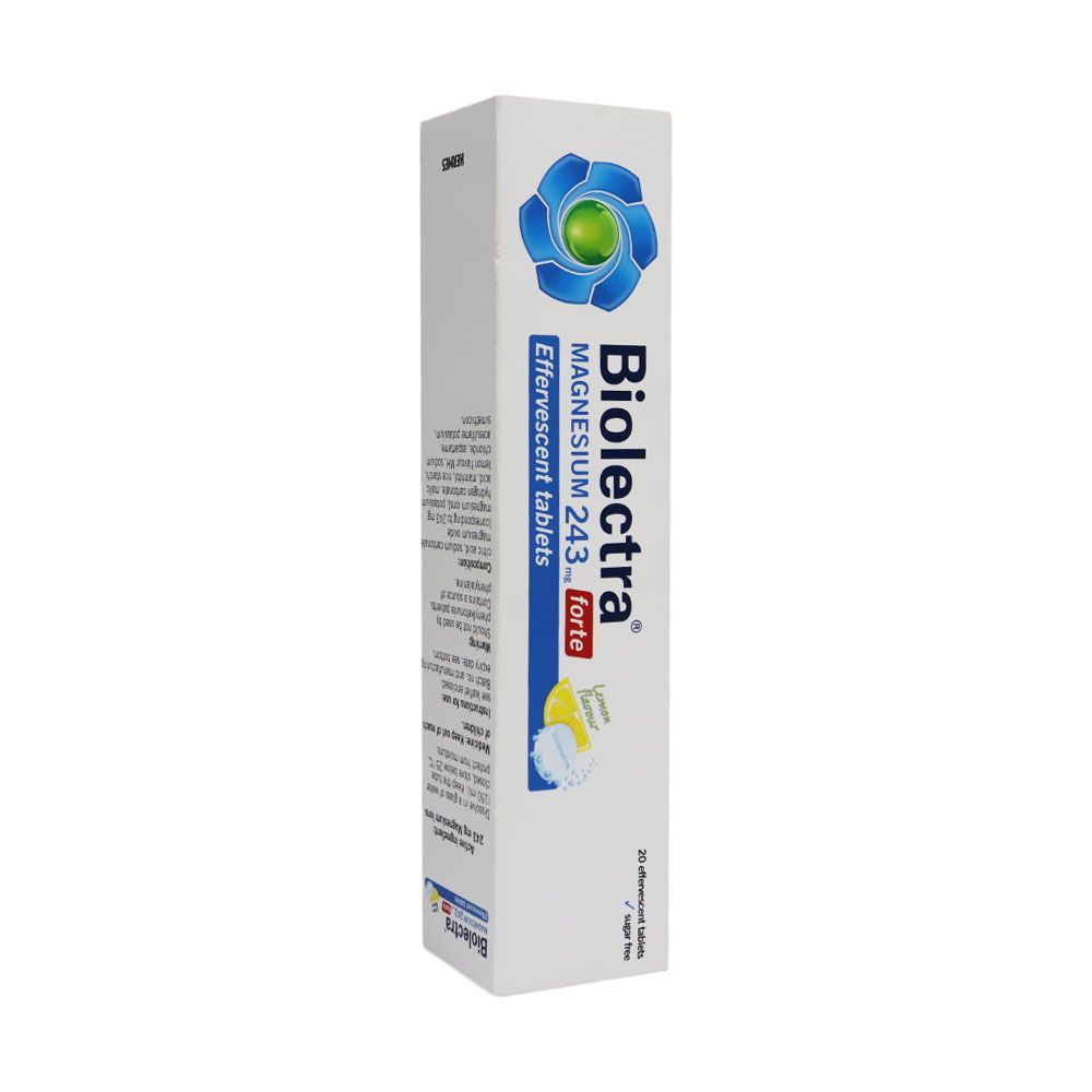 Hermes Biolectra Magnesium 243 mg Forte Effervescent Tablets 20's