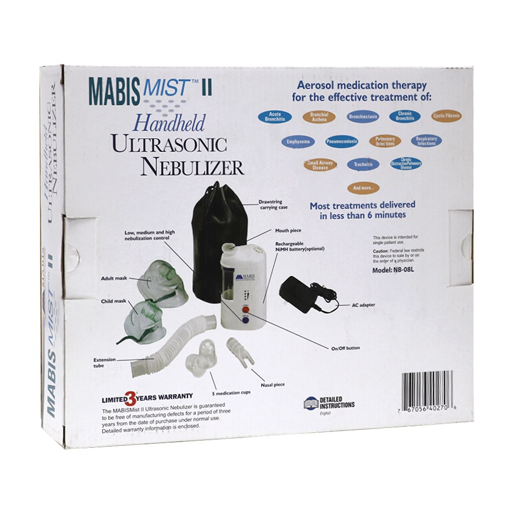 Mabis Mist II Handheld Ultrasonic Nebulizer