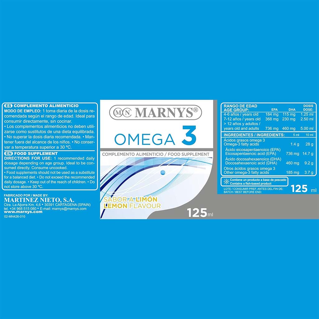 Marnys Omega 3 Liquid 125mL