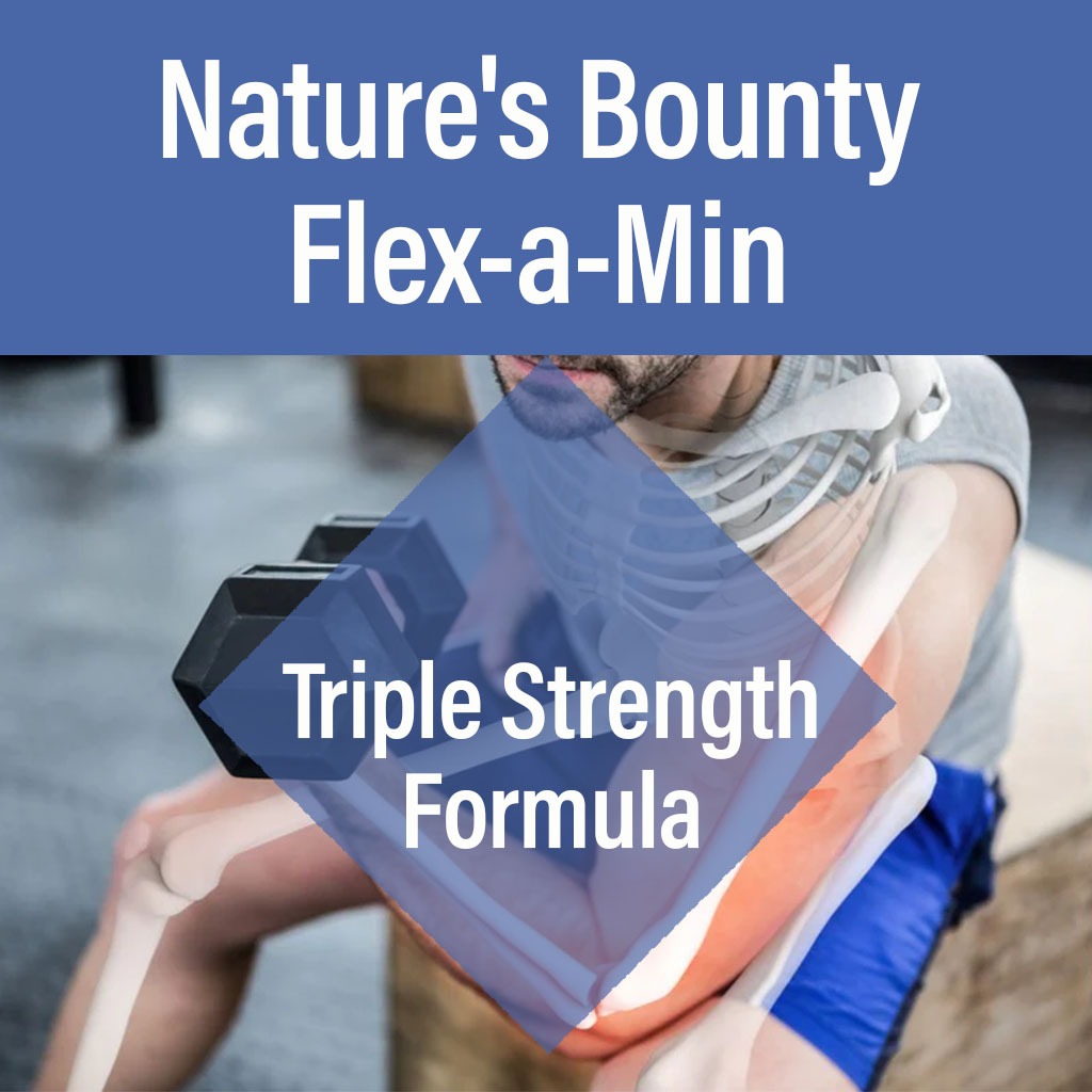 Nature's Bounty Flex-a-Min Triple Strength Caplets 80's