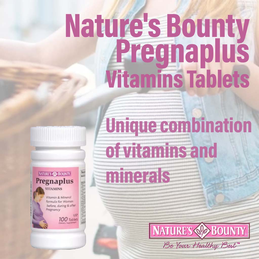 Nature's Bounty Pregnaplus Vitamins Tablets 100's