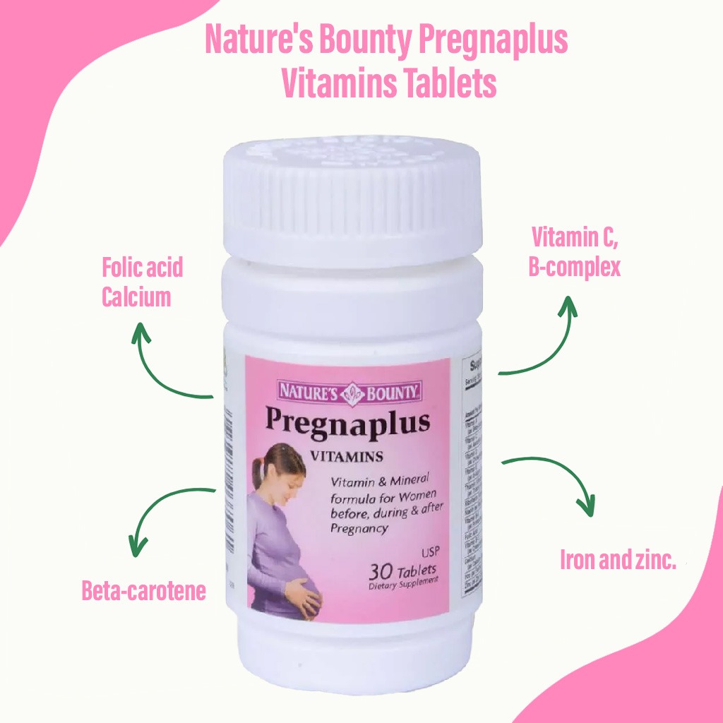 Nature's Bounty Pregnaplus Vitamins Tablets 30's