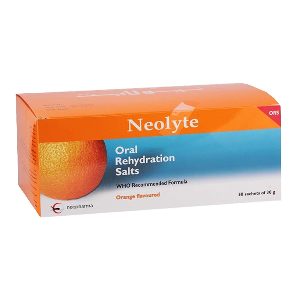 Neopharma Neolyte ORS Sachets Orange 30 g, 50's