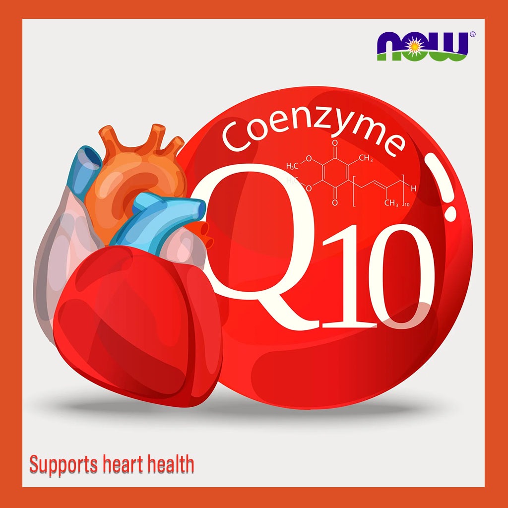 Now CoQ10 100mg Antioxidant Softgels For Heart Health & Energy, Pack of 50's