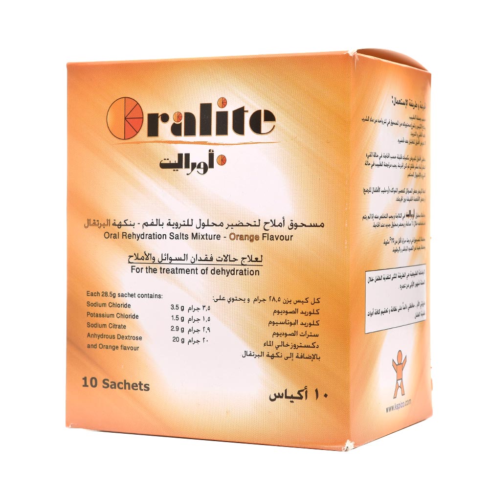 Oralite Oral Rehydration Salts Mixture Sachet 10's