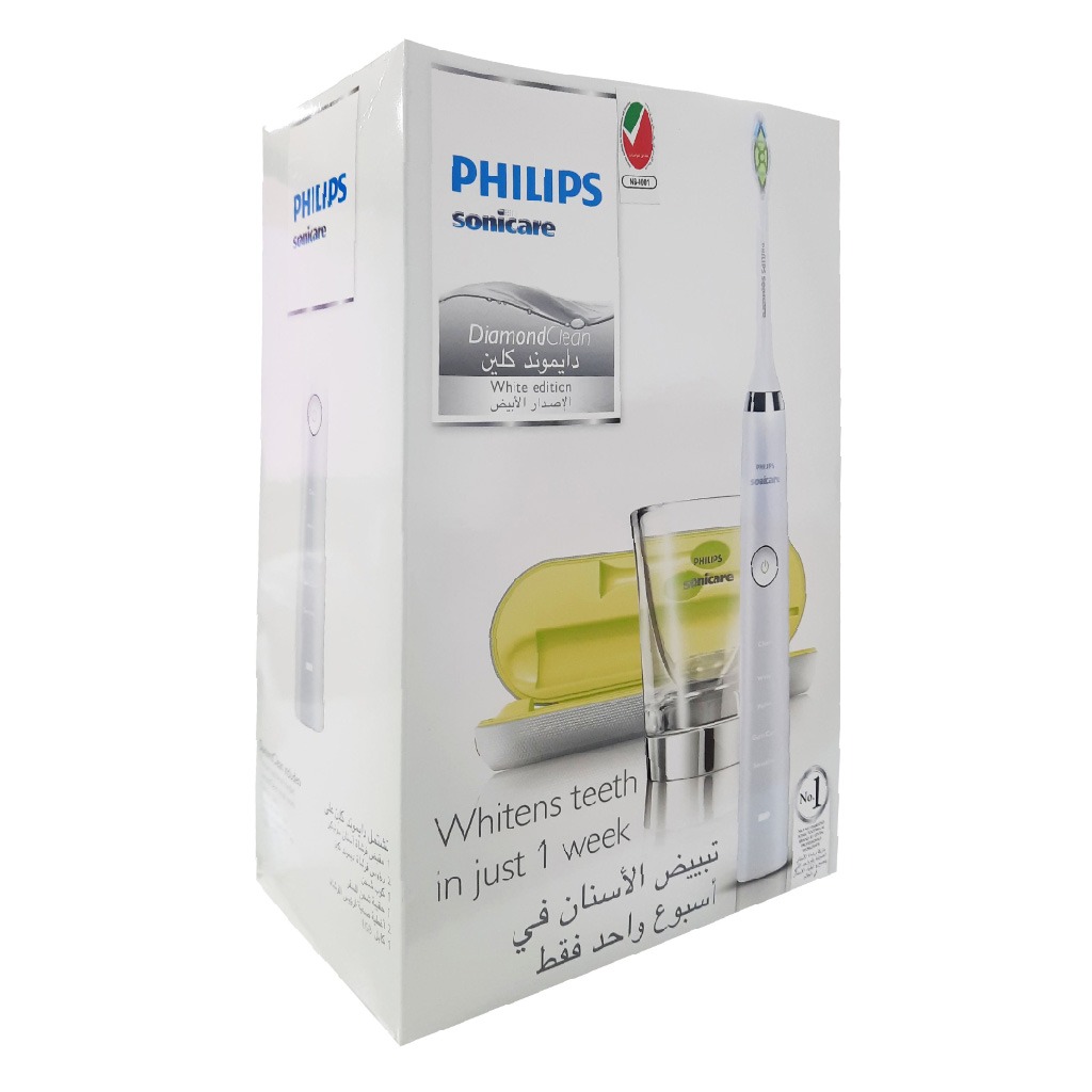 Philips Sonicare Diamond Clean Sonic Electric Toothbrush, HX9332/04, White, Certified UAE 3 Pin