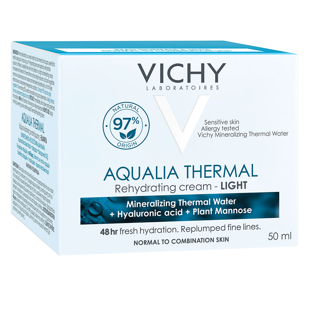 Vichy Aqualia Thermal Light Moisturising Day Cream For Normal To Combination Skin With Hyaluronic Acid 50ml