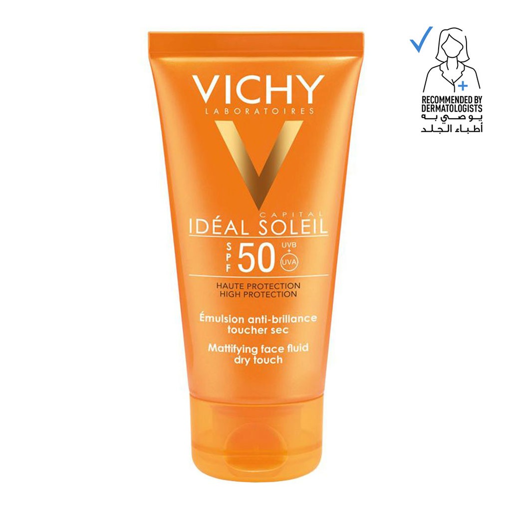 Vichy Capital Ideal Soleil SPF50 Dry Touch Anti Shine Sunscreen For Combination To Oily Skin 50ml