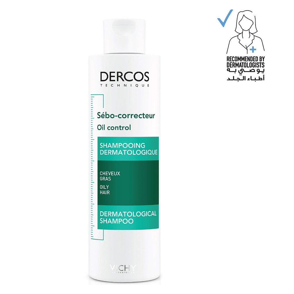 Vichy Dercos Oil Control Shampoo With Anti-Sebum Complex 200ml
