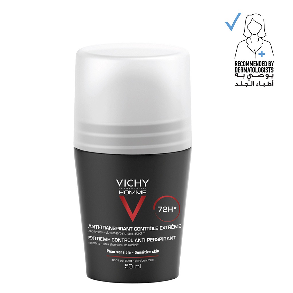 Vichy Homme 72 Hour Soothing Anti Perspirant Deodorant Roll-On 50ml