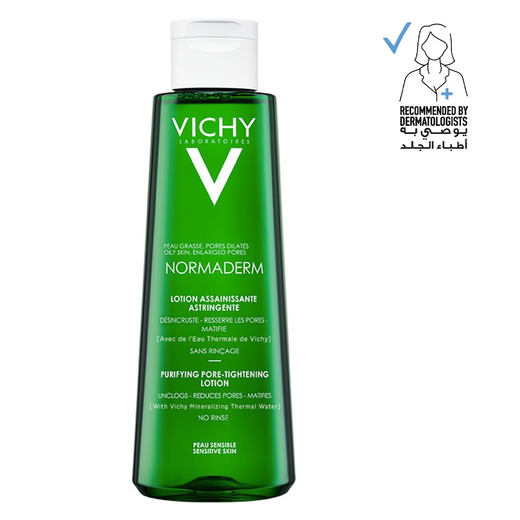 Vichy Normaderm Pore Tightening Purifying Lotion for Oily Skin With Salicylic & Glycolic acid 200ml