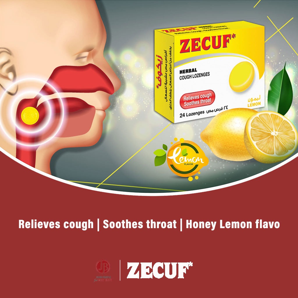 Zecuf Herbal Cough Lemon Lozenges 24's