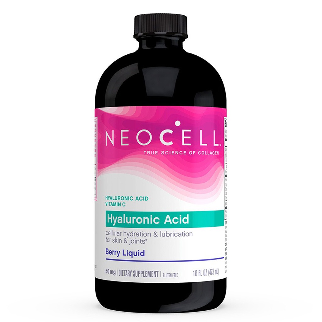 NeoCell Hyaluronic Acid Blueberry Liquid With Vitamin C For Skin & Joints 473ml