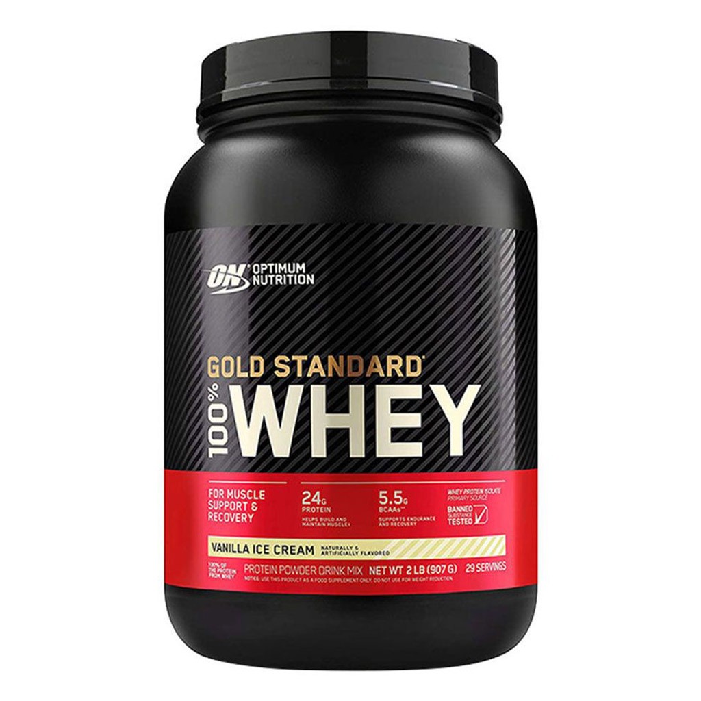 Optimum Nutrition Gold Standard 100% Whey Vanilla Ice Cream Protein Powder 1.98lb