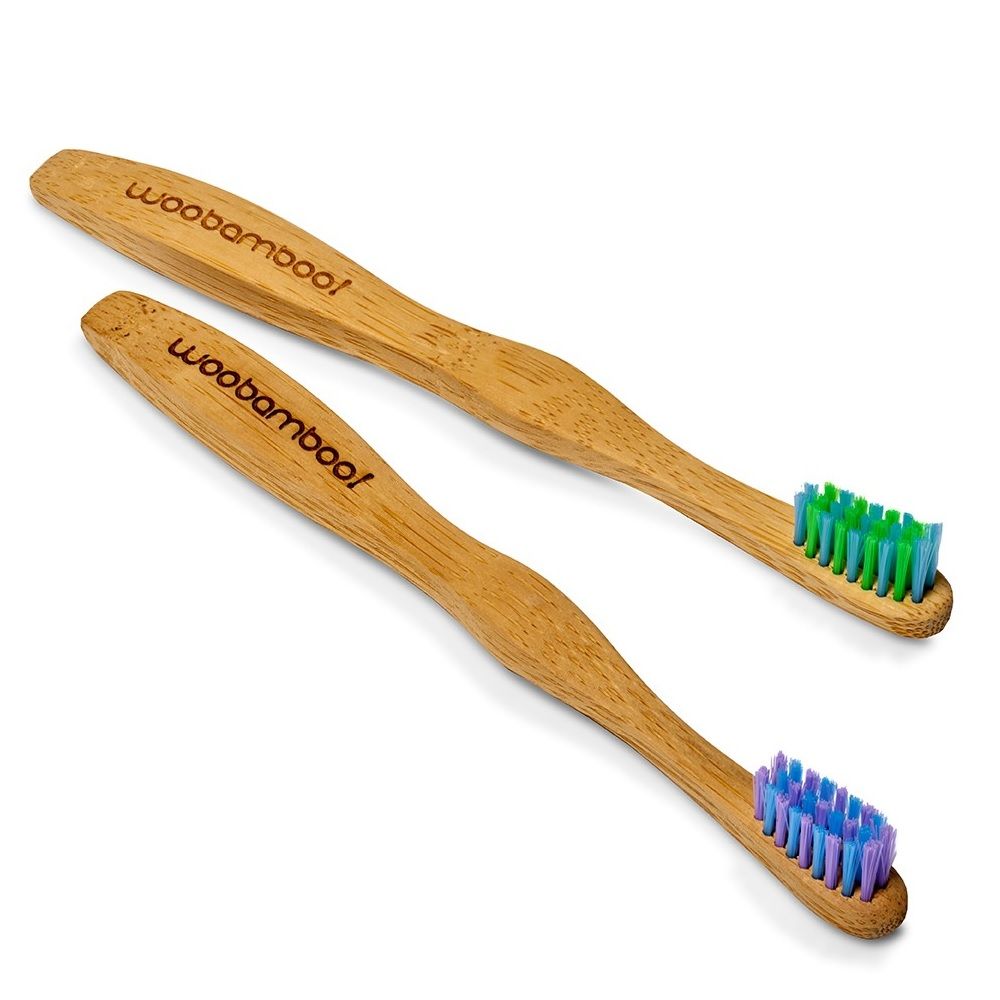 WooBamboo Child's Sprout Two Pack Soft Tooth Brush 7C2P
