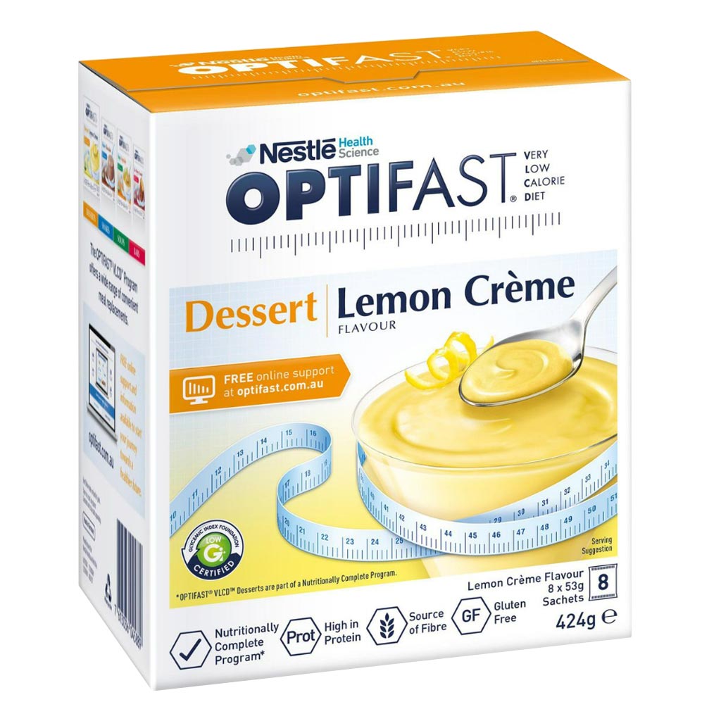 Nestle Optifast VLCD Dessert Lemon Crème Sachets 53 g 8's