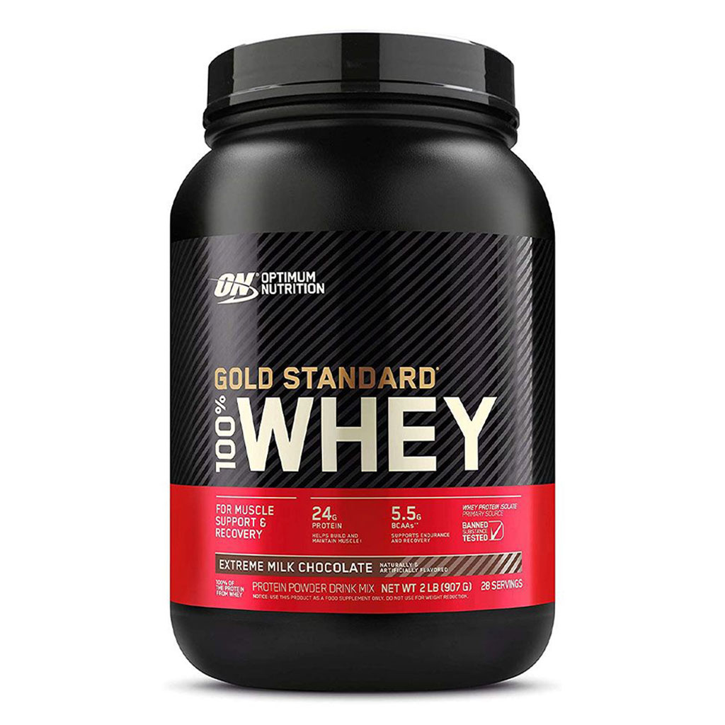 Optimum Nutrition Gold Standard 100% Whey Extreme Milk Chocolate Protein Powder 2lb