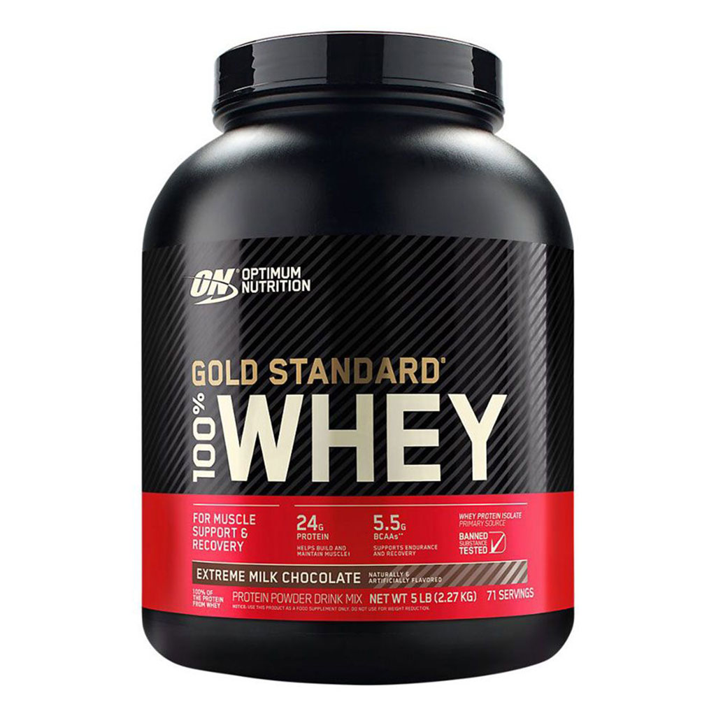 Optimum Nutrition Gold Standard 100% Whey Extreme Milk Chocolate Protein Powder 5lb