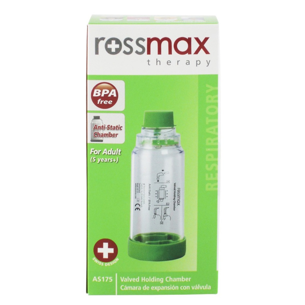 Rossmax AS175 Adult Aero Spacer - Valved Holding Chamber