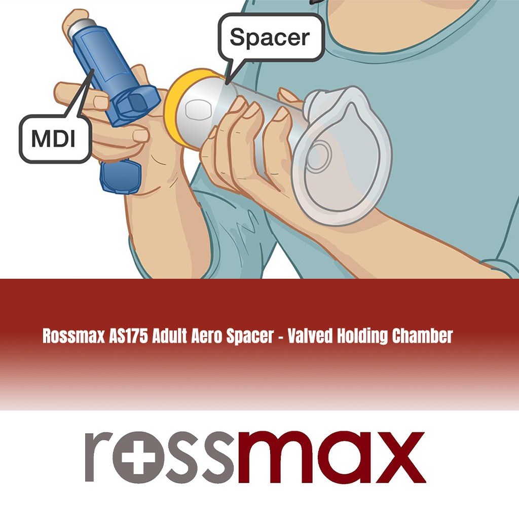 Rossmax AS175 Adult Aero Spacer - Valved Holding Chamber