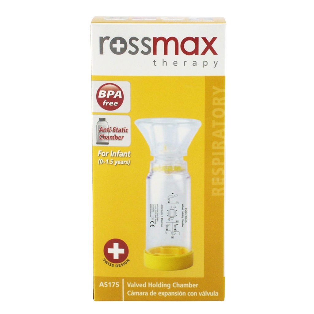 Rossmax AS175 Infant Aero Spacer Mask With Valved Holding Chamber