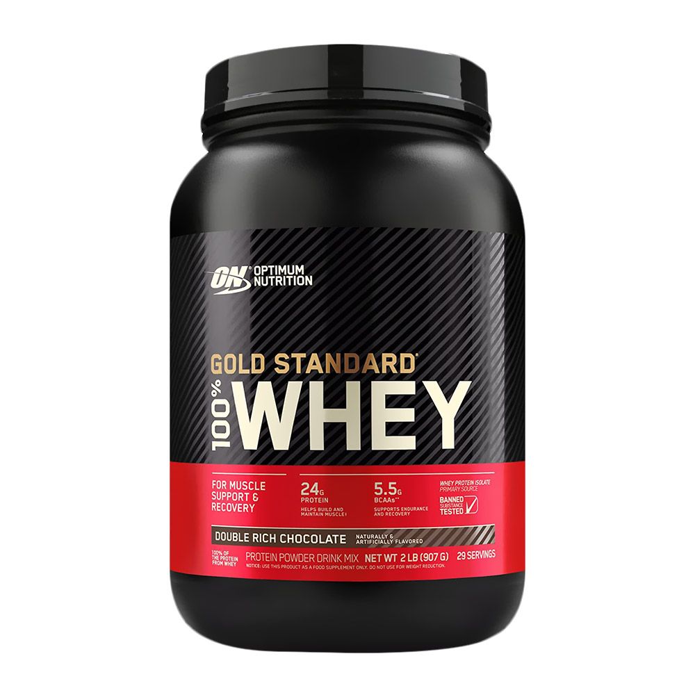 Optimum Nutrition Gold Standard 100% Whey Protein Powder Double Rich Chocolate 2lb