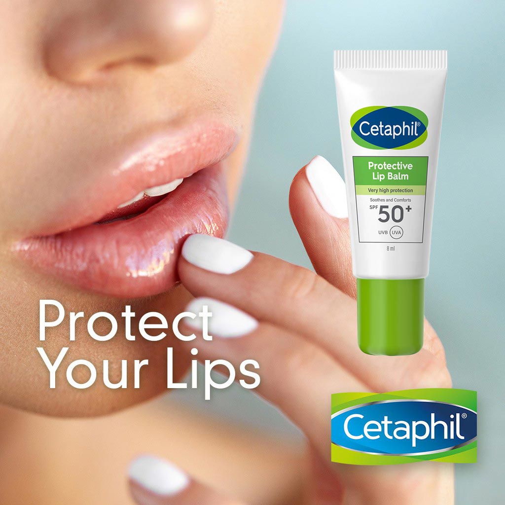 Cetaphil Protective Moisturizing Very High Protection Lip Balm With SPF 50+, Unscented, 8ml