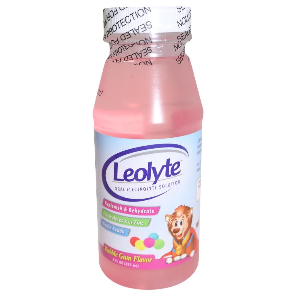 Leolyte Oral Maintenance Bubble Gum Flavour 237 mL
