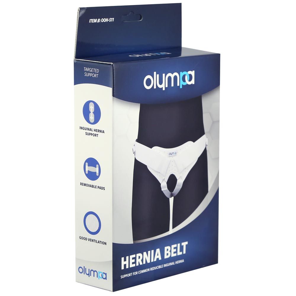 Olympa Hernia Belt White Medium OOH-511