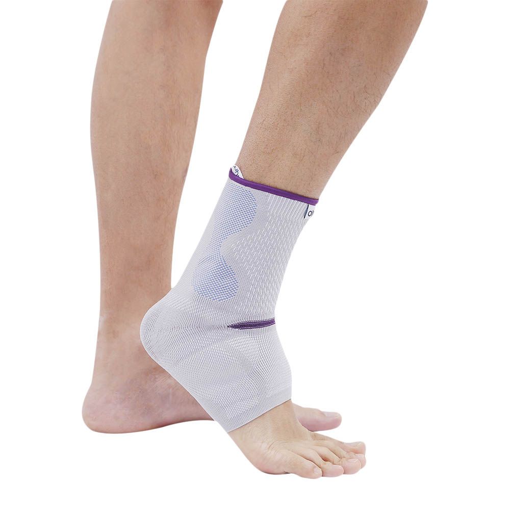 Olympa Snug Ankle Support with Gel Pad Cool Grey Medium OFS-911