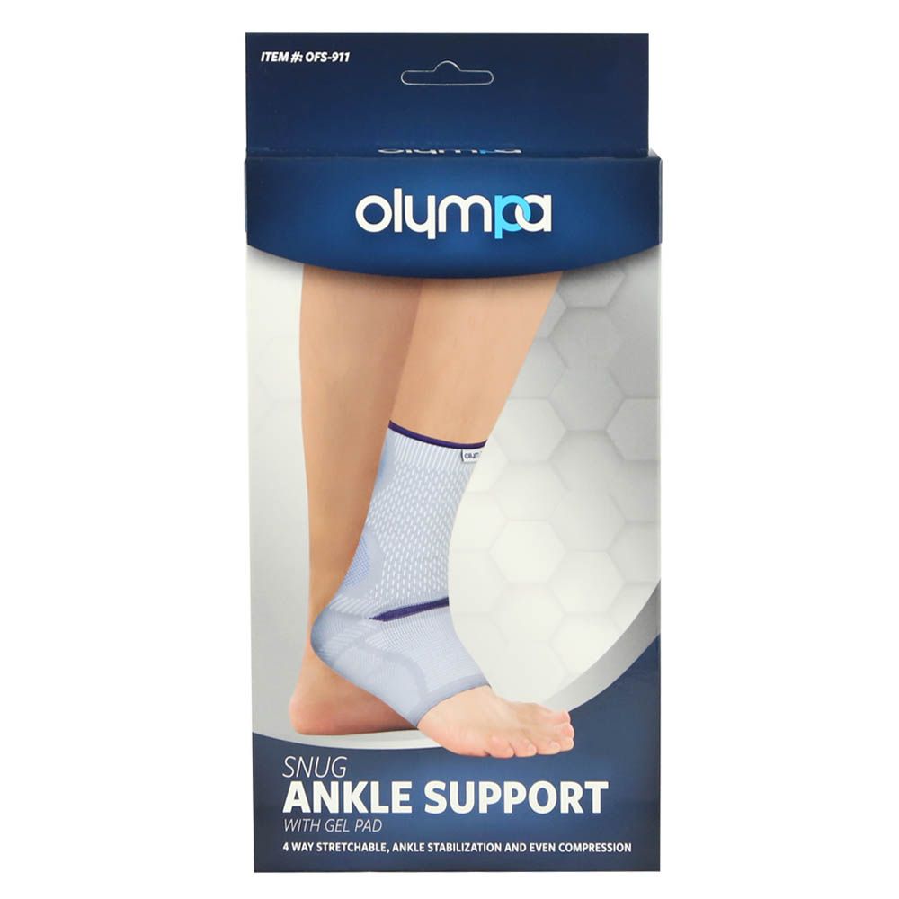 Olympa Snug Ankle Support with Gel Pad Cool Grey XXL 