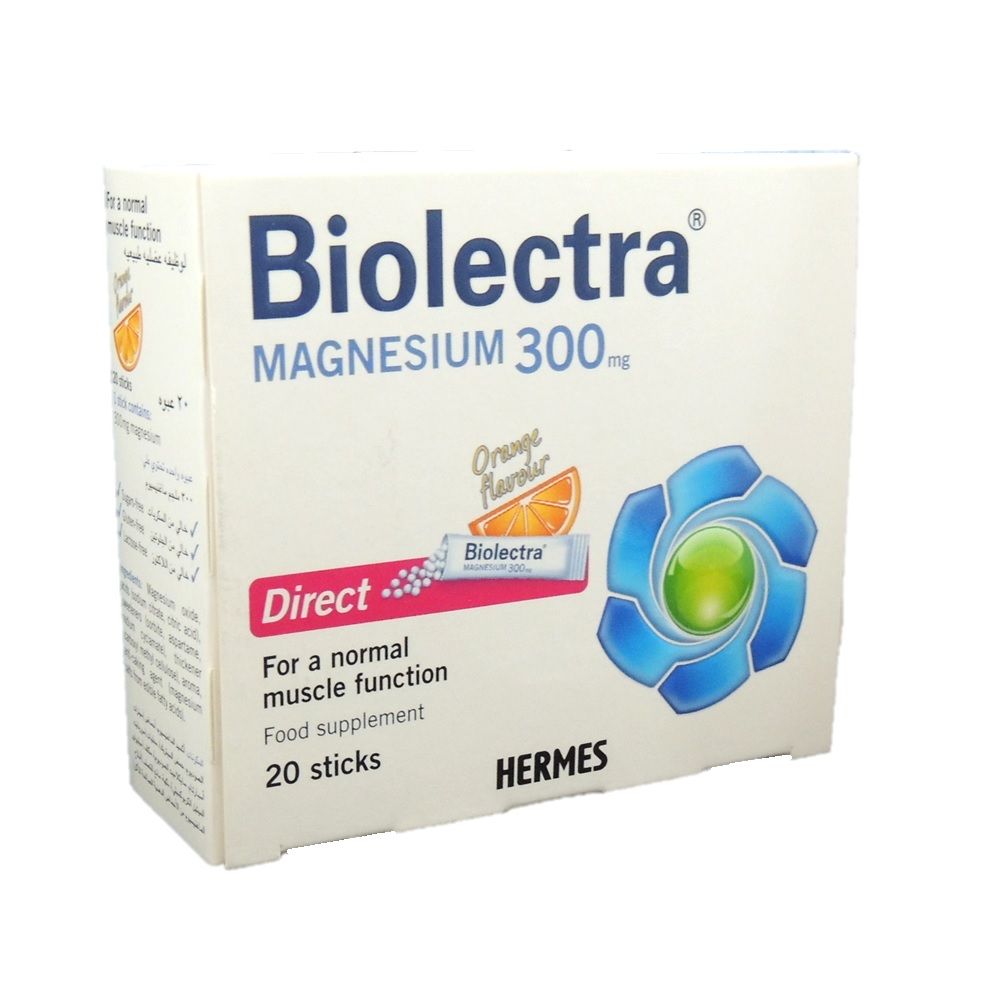 Hermes Biolectra Magnesium Direct 300 mg Sticks 20's