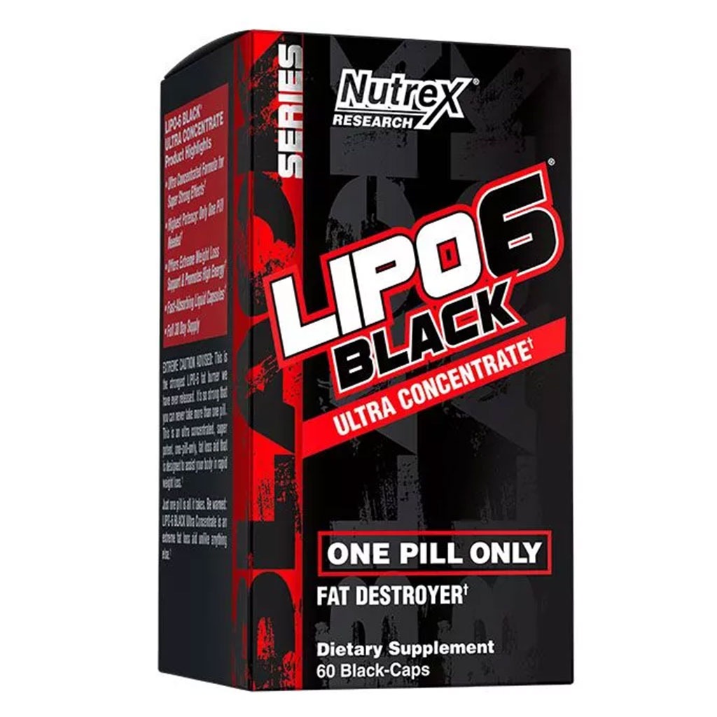Nutrex Lipo 6 Black Ultra Concentrate Fat Destroyer Capsule 60's