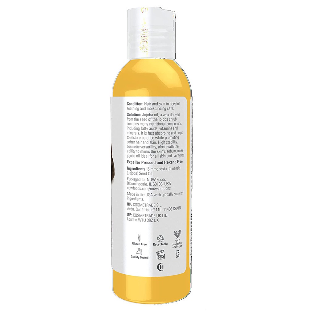 Now Solutions Jojoba Moisturizing Oil For Skin & Hair 118ml