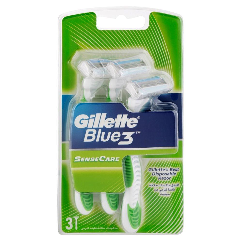 Gillette Blue 3 Sense Care Disposable Razor 3's 30177