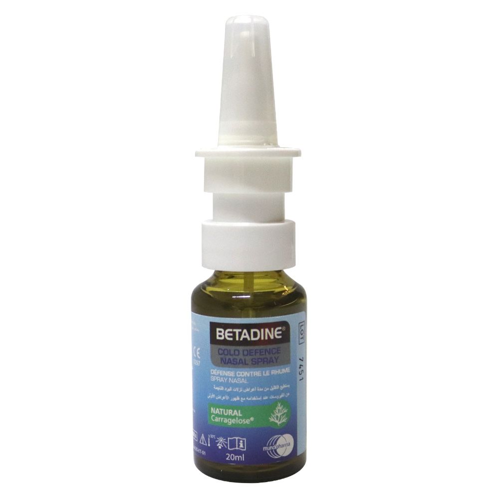Betadine Cold Defense Nasal Spray 20 mL