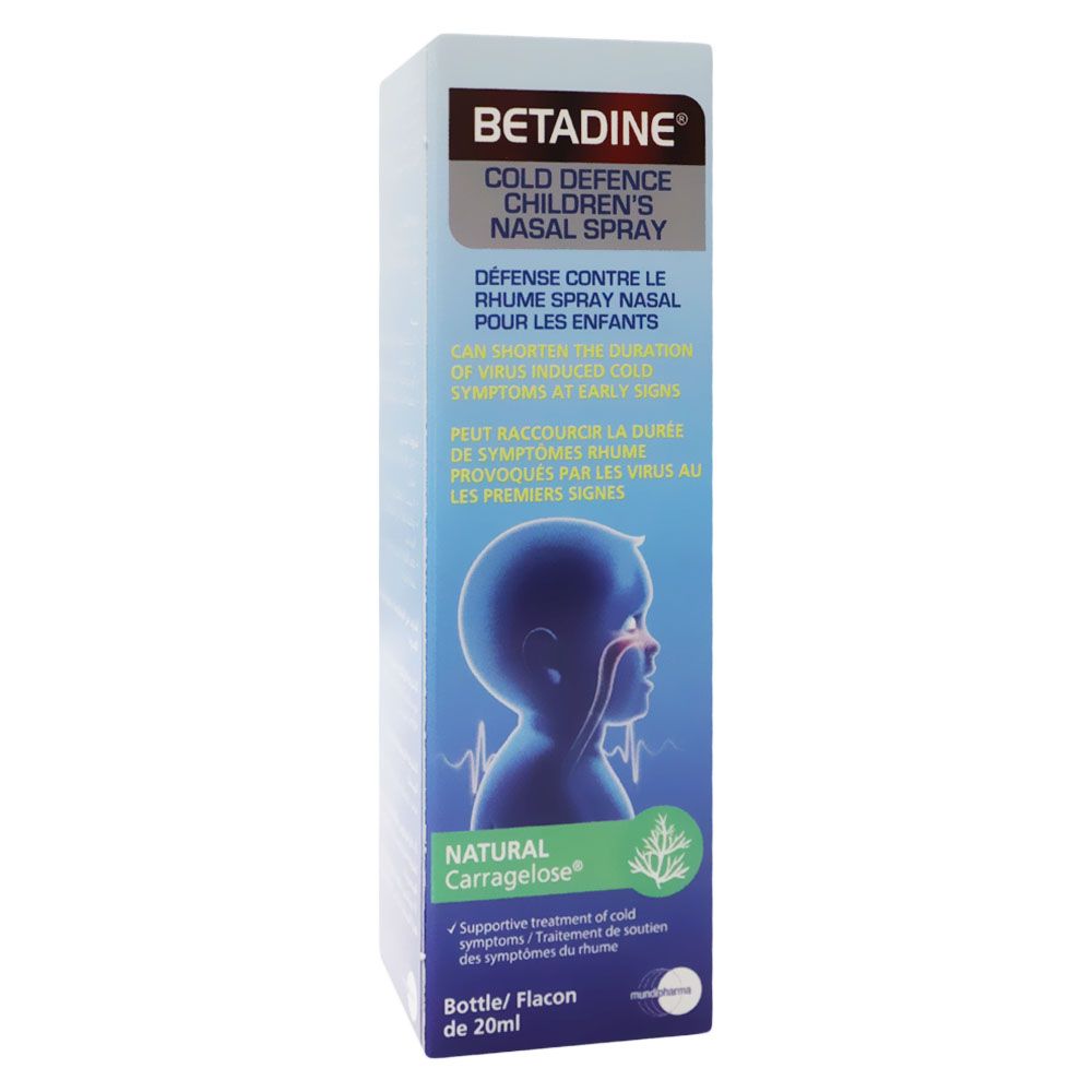 Betadine Cold Defense Children's Nasal Spray 20 mL