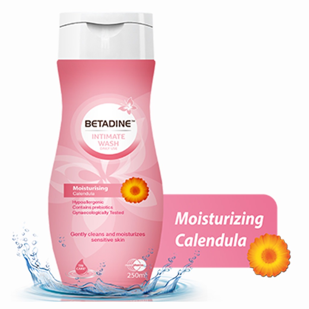 Betadine Daily Use Feminine Intimate Wash, Moisturizing Calendula 250ml
