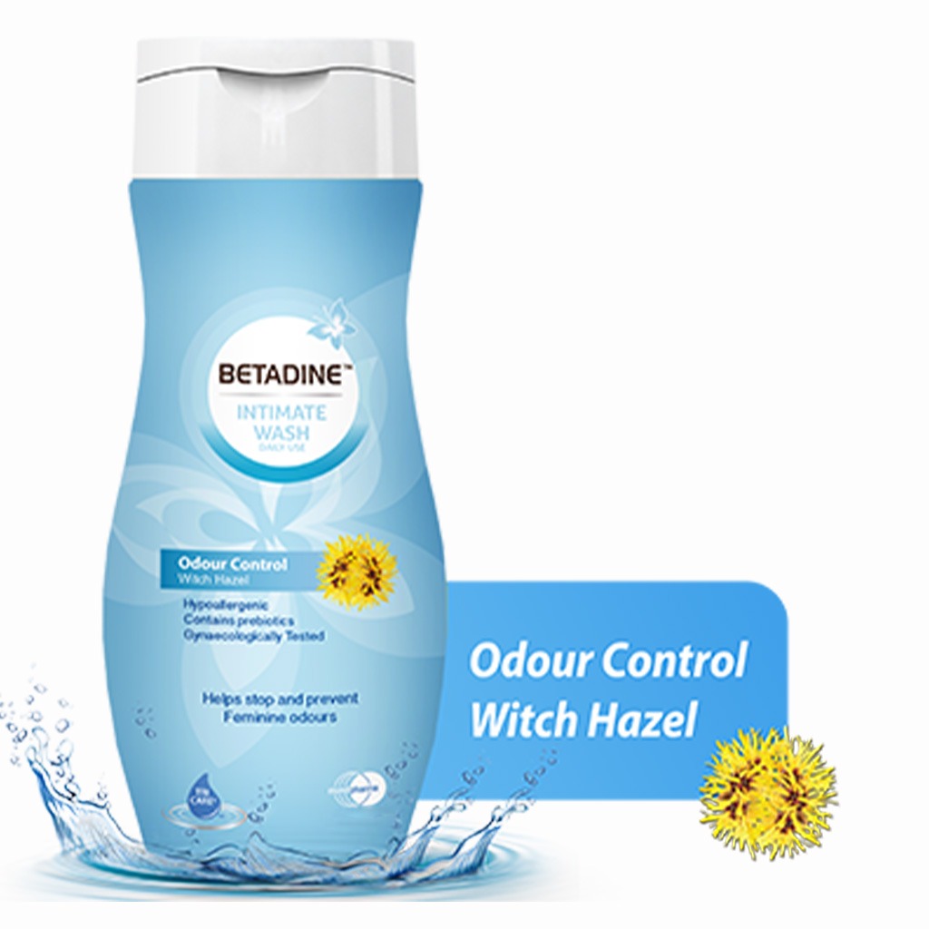 Betadine Daily Use Feminine Intimate Wash, Odour Control Witch Hazel 50ml