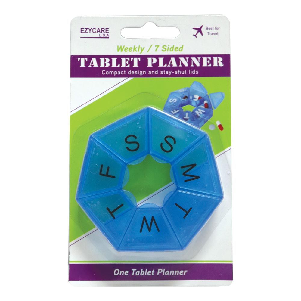 Ezycare Weekly 7-Sided Tablet Planner 17009