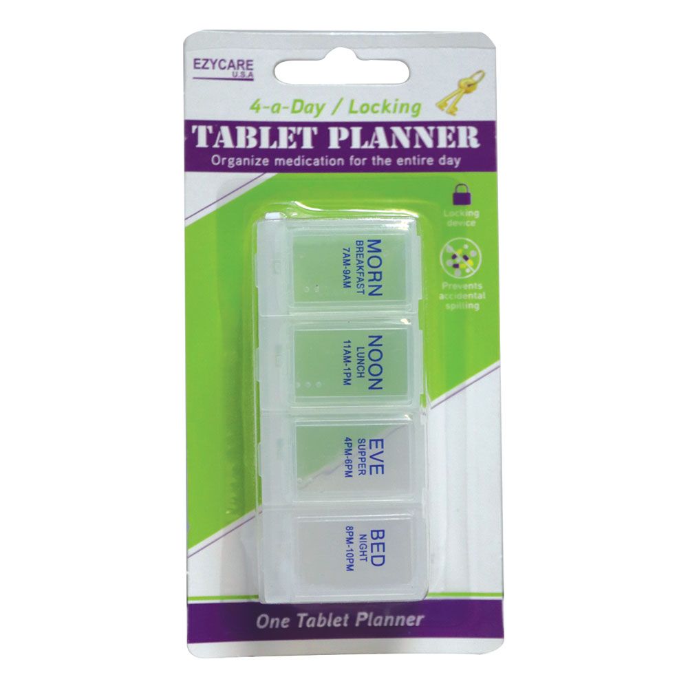 Ezycare 4-A-Day Locking Tablet Planner 17800