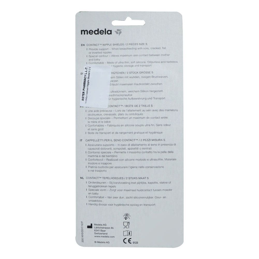 Medela Contact Nipple Shield and Case 16 mm Small 2's
