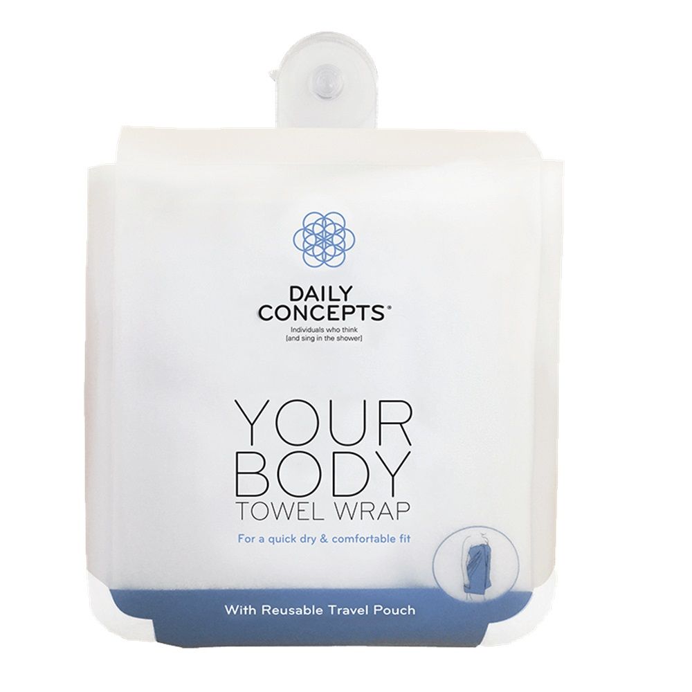 Daily Concepts Your Body Towel Wrap White DC22