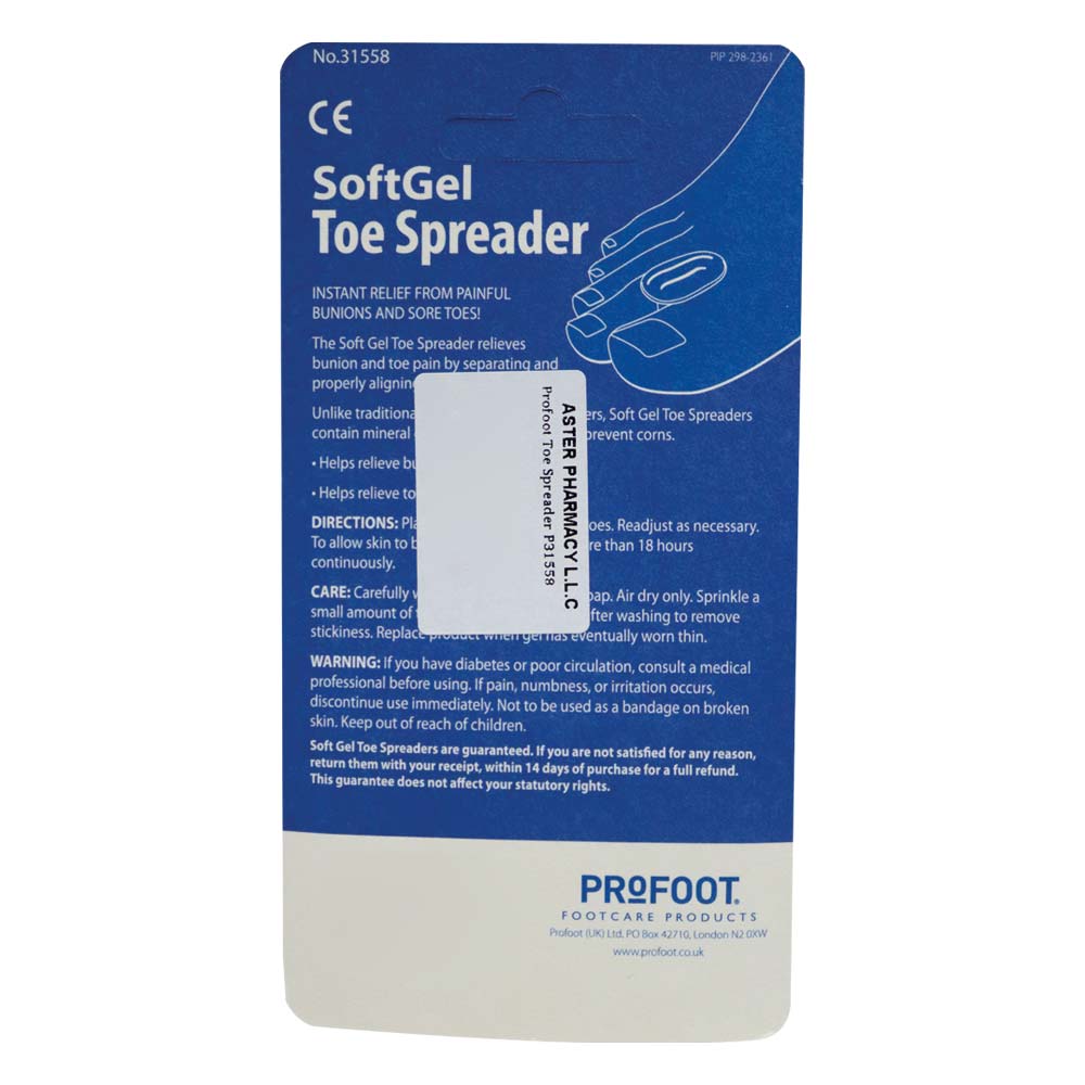 Profoot Soft Gel Toe Spreader P31558