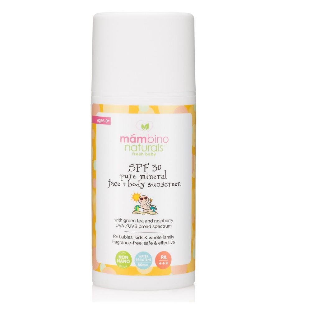 Mambino Naturals Fresh Baby SPF30 Pure Mineral Face+Body Sunscreen 100 mL, 3.5 fl. oz